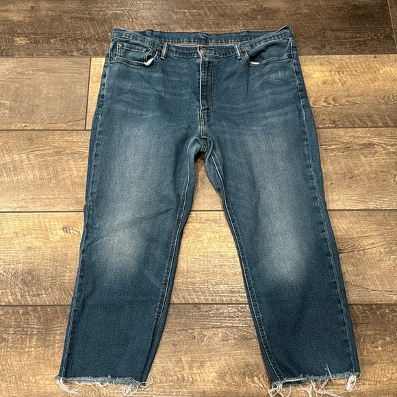 Levi's Men's 541 Athletic Taper Jeans Raw Hem Medium Wash Size 40x30 - Picture 1 of 6